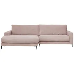 Ecksofa in Kord Rosa