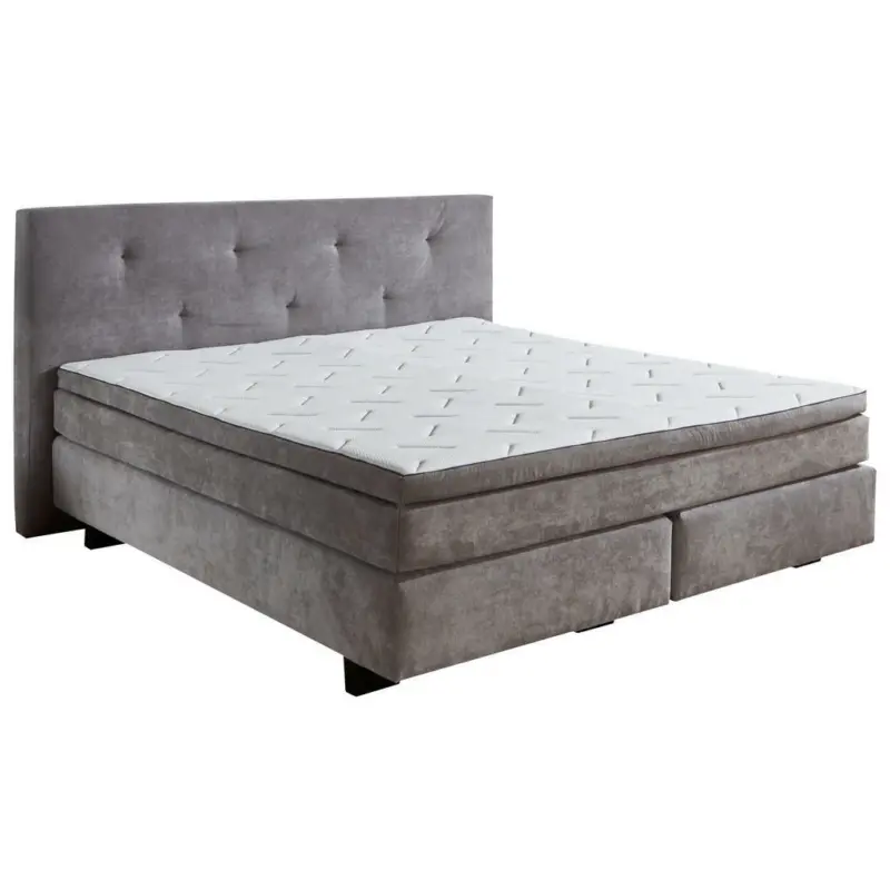 Boxspringbett 180/200 cm in Grau