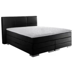 Boxspringbett 140/200 cm in Schwarz