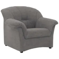 Sessel in Webstoff Dunkelgrau