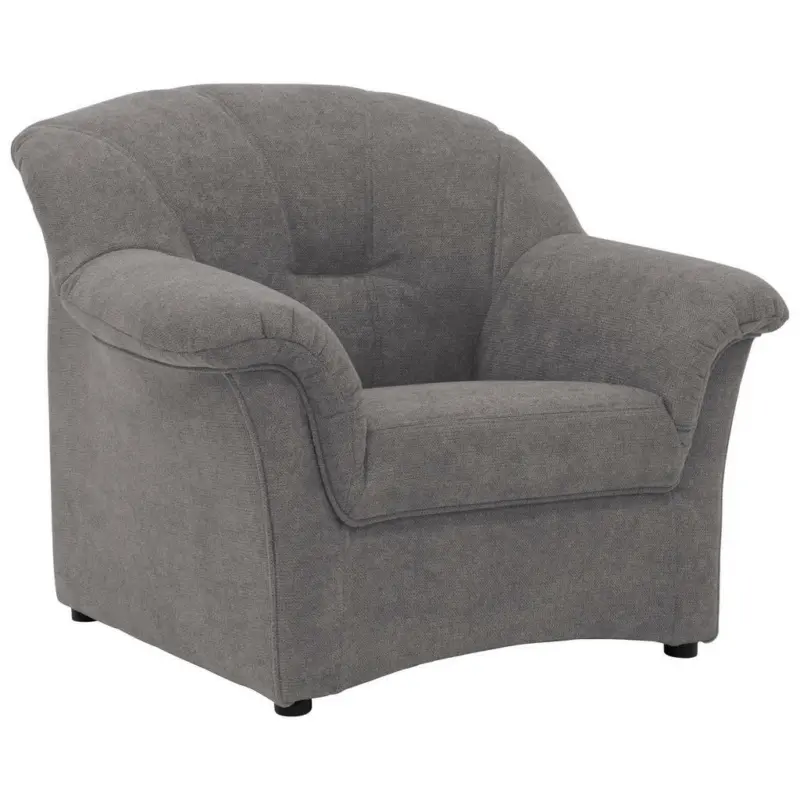 Sessel in Webstoff Dunkelgrau