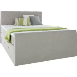 Boxspringbett 160/200 cm in Grau