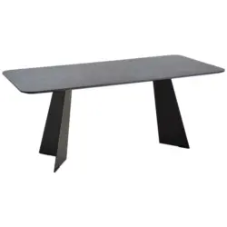 Esstisch in Metall, Kunststoff 180/90/75 cm