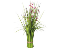 Kunstpflanze Grasbusch Blüten Höhe: 48 cm rosa