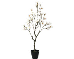 Kunstbaum Magnolienbaum Höhe: 135 cm weiß