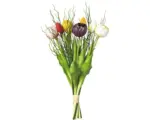 Hornbach Kunstblume Tulpenbund gefüllt 7er Höhe: 43 cm bunt