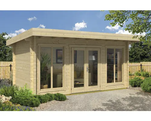 Gartenhaus weka Weekendhaus 709 Gr. 2 inkl. Fußboden 480 x 250 cm natur