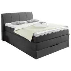 Boxspringbett 100/200 cm in Anthrazit