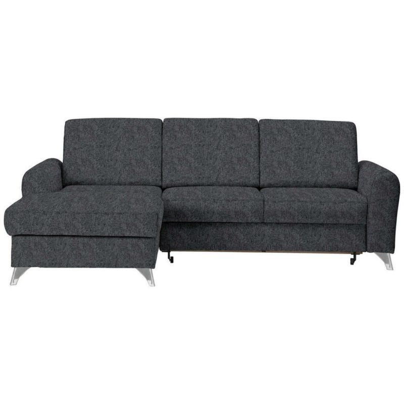 Ecksofa in Flachgewebe Dunkelgrau