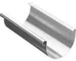 Hornbach PRECIT Dachrinne Kunststoff Grau 125 mm, Länge 2000 mm