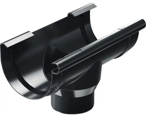 PRECIT Rinnenstutzen Kunststoff halbrund Anthrazit NW 100 mm / 63 mm