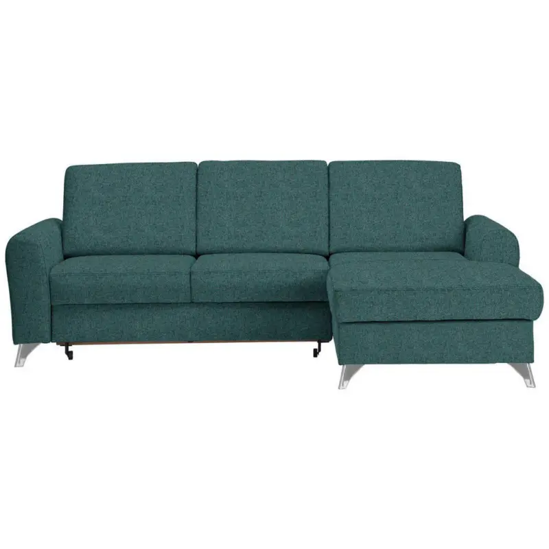 Ecksofa in Flachgewebe Petrol