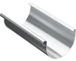 Hornbach PRECIT Dachrinne Kunststoff Grau 125 mm, Länge 1000 mm