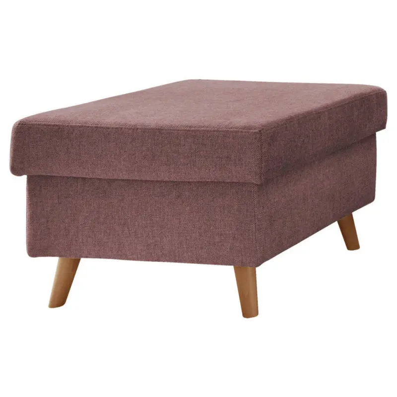 Hocker in Textil Rosa