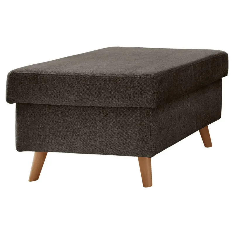 Hocker in Textil Braun