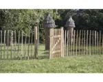 Hornbach Einzeltor Staketen Rollzaun 100 x 120 cm haselnuss