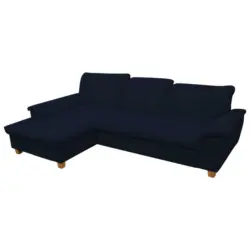 Ecksofa in Mikrofaser Blau