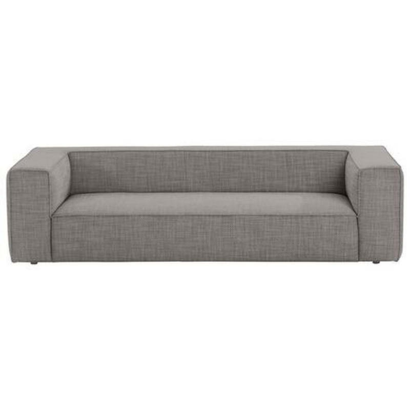 Dreisitzer-Sofa in Flachgewebe Dunkelgrau