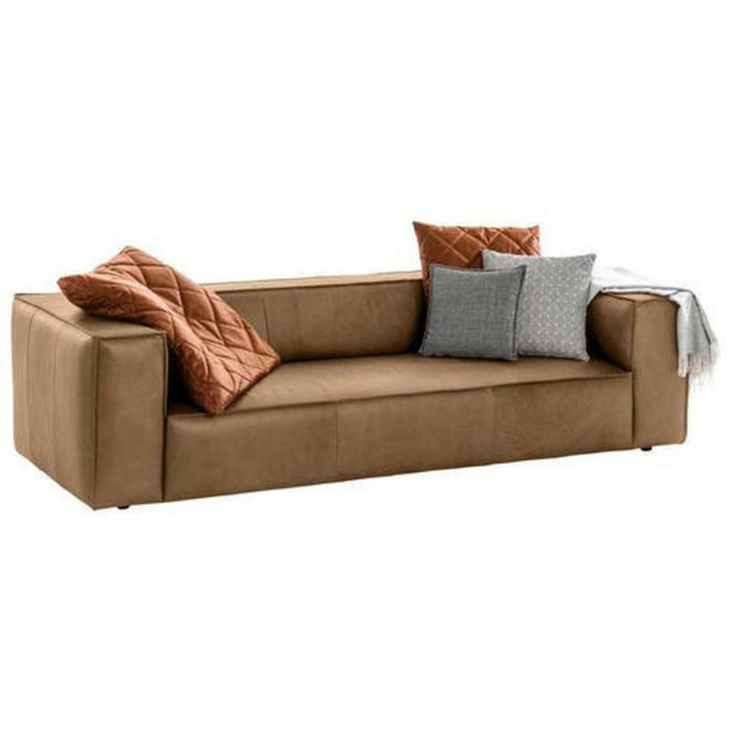 Dreisitzer-Sofa in Leder Fango