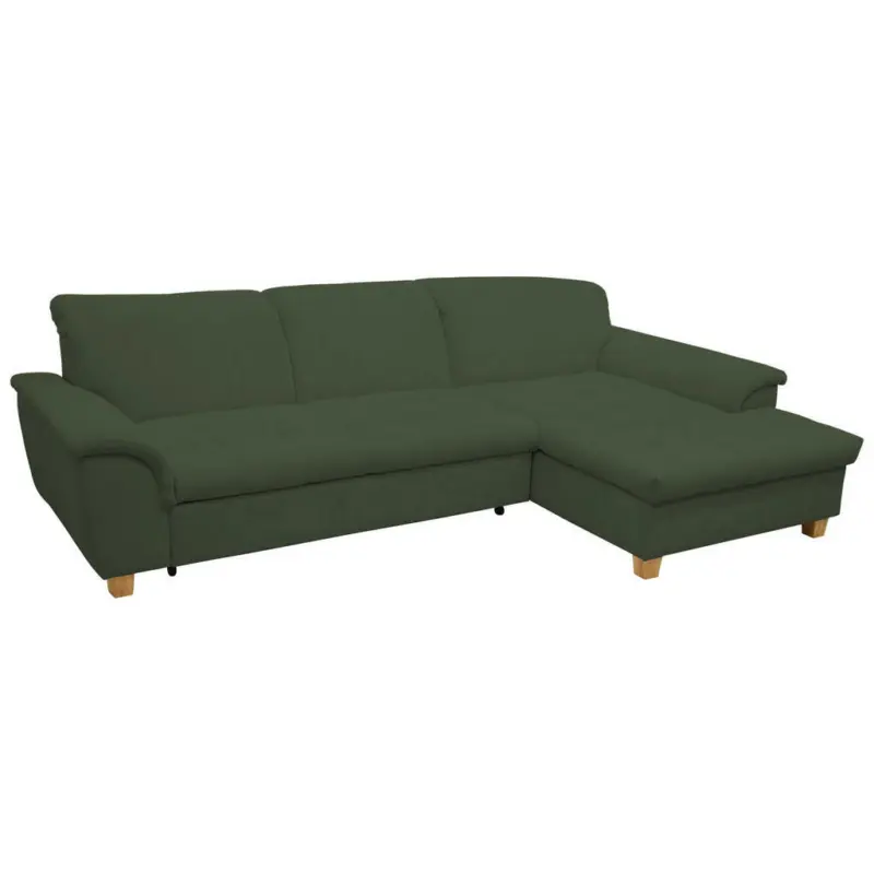 Ecksofa in Mikrofaser Grün