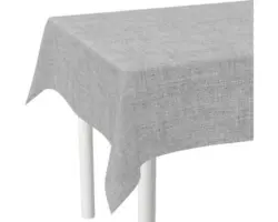 Tischdecke Tino Leinen grau 180 x 140 cm