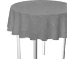 Hornbach Tischdecke Tino Leinen grau Ø 160 cm