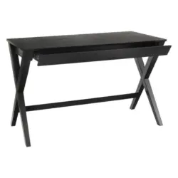 Schreibtisch 120/60/75 cm in Schwarz