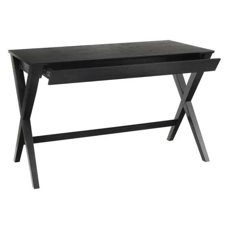 Schreibtisch 120/60/75 cm in Schwarz