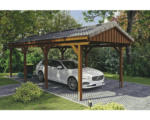 Hornbach Einzelcarport SKAN Holz Fichtelberg 317 x 808 cm Nussbaum