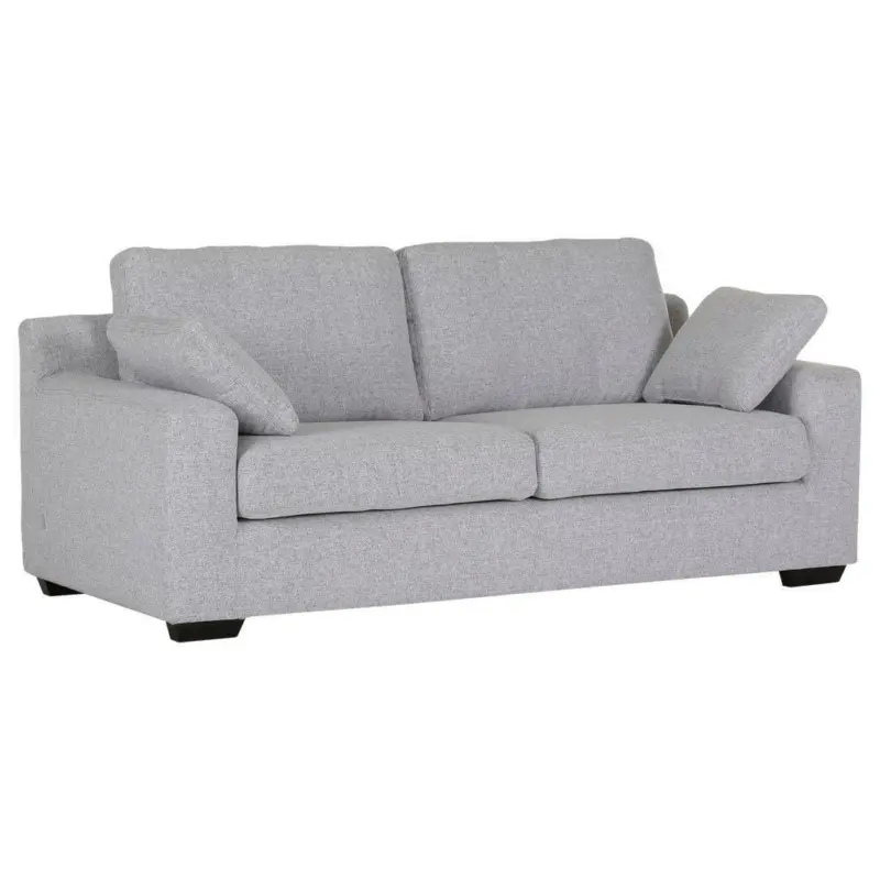 Zweisitzer-Sofa in Flachgewebe Hellgrau