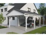 Hornbach Einzelcarport SKAN Holz Fichtelberg 423 x 808 cm weiß