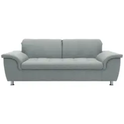 Zweisitzer-Sofa in Webstoff Grau