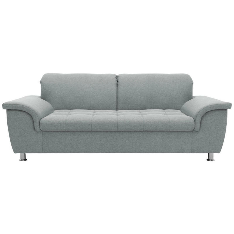 Zweisitzer-Sofa in Webstoff Grau