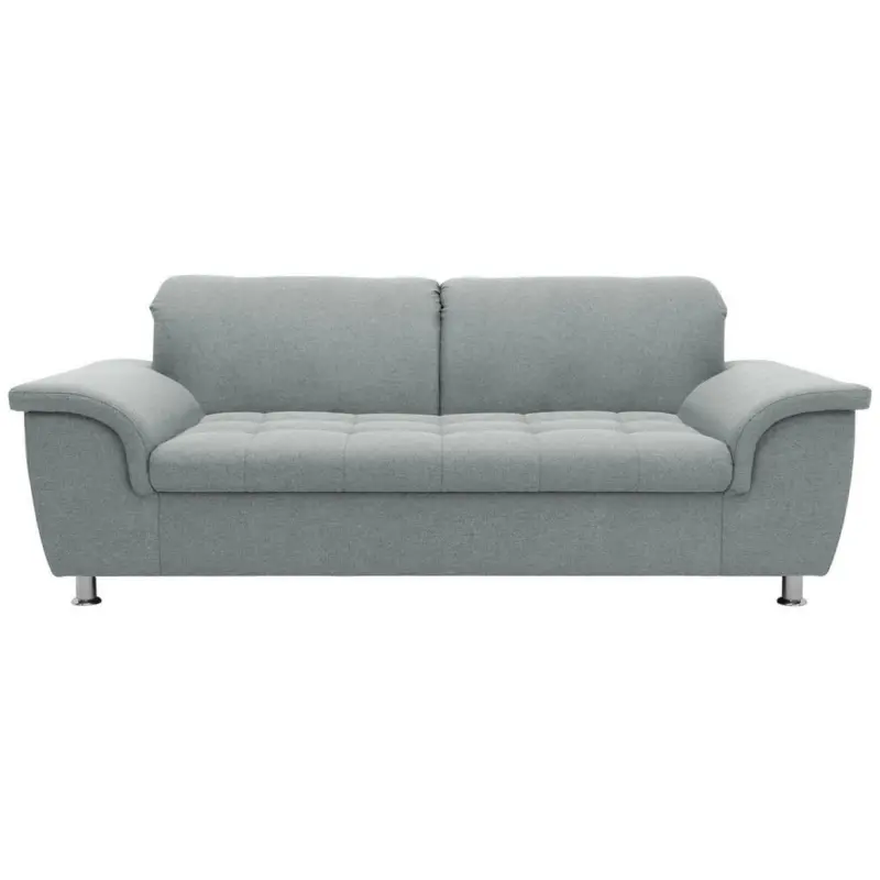 Zweisitzer-Sofa in Webstoff Grau