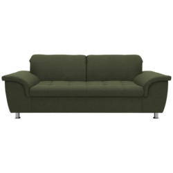 Zweisitzer-Sofa in Webstoff Grün