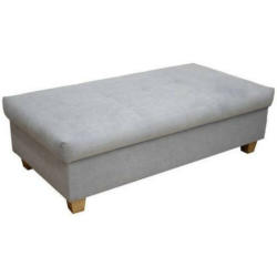 Hocker in Textil Grau