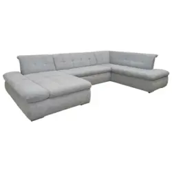 Wohnlandschaft in Mikrofaser Grau