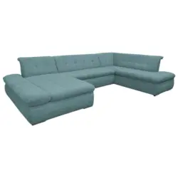 Wohnlandschaft in Mikrofaser Petrol