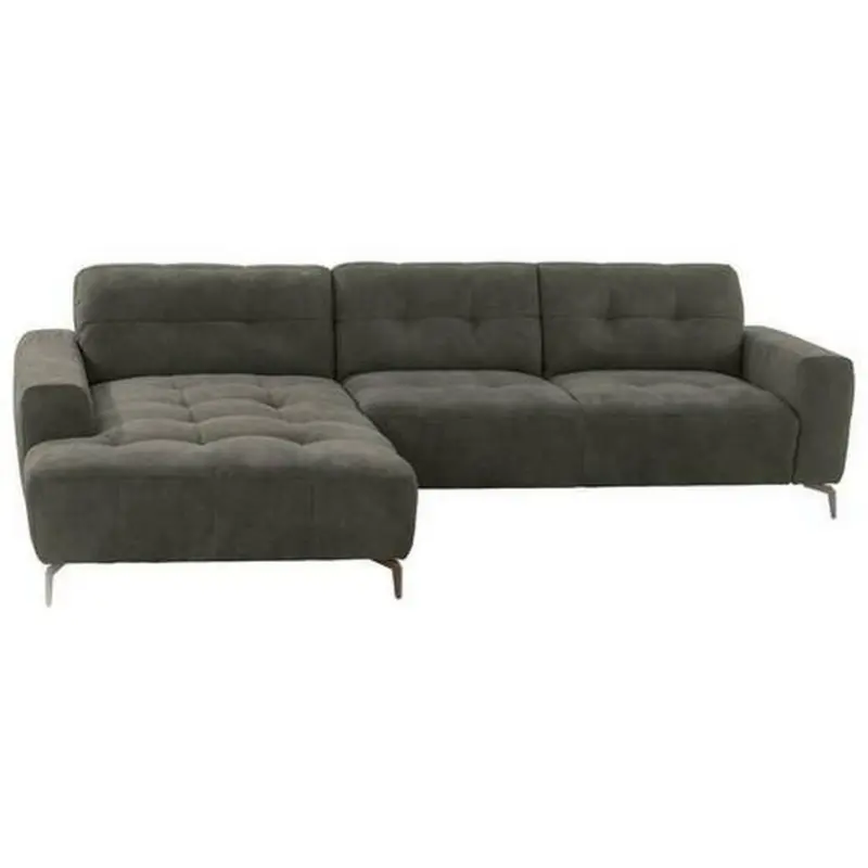 Ecksofa in Mikrofaser Anthrazit