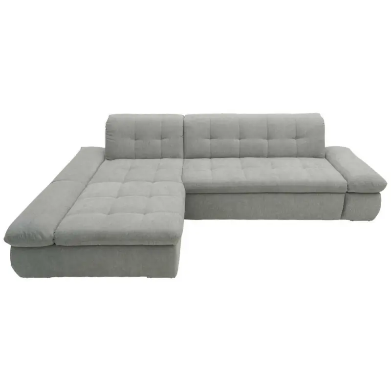 Ecksofa in Mikrofaser Grau