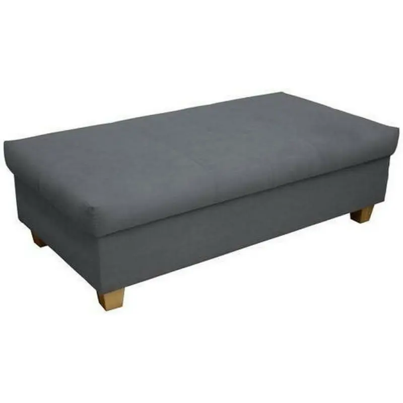 Hocker in Textil Dunkelgrau