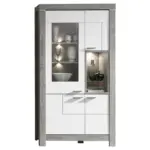 XXXLutz Lauterach - Ihr M&ouml;belhaus bei Bregenz Vitrine in Wei&szlig;, Eichefarben