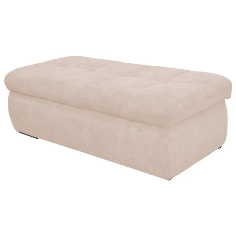 Hocker in Textil Beige