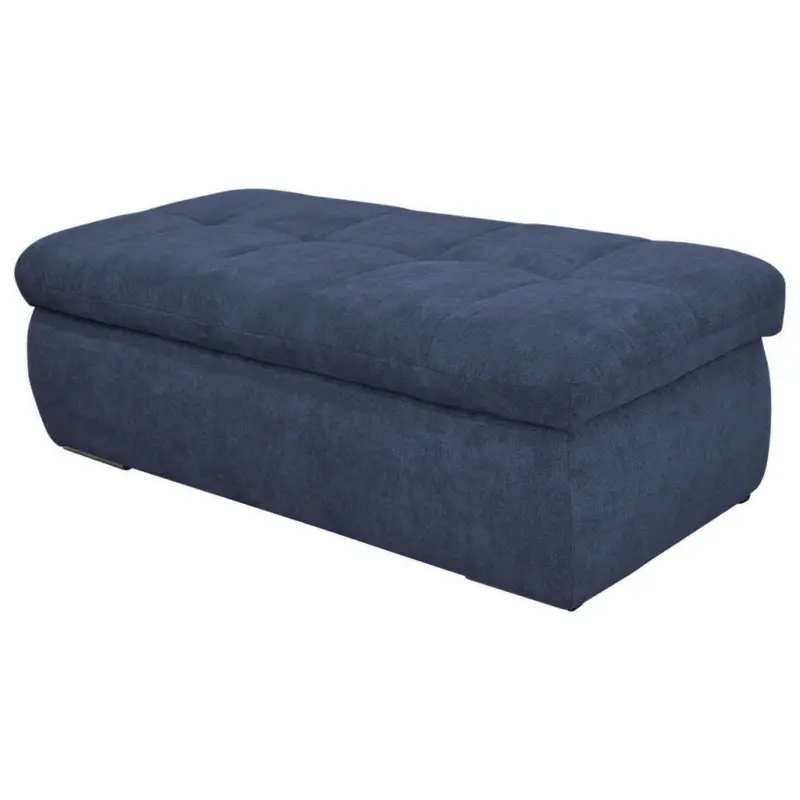 Hocker in Textil Dunkelblau