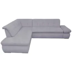 Ecksofa in Mikrofaser Grau