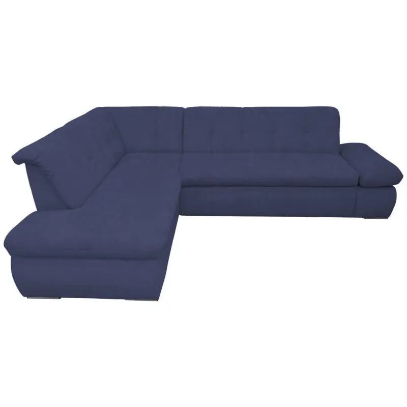 Ecksofa in Mikrofaser Dunkelblau