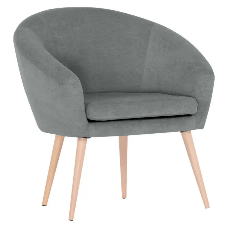 Sessel in Mikrofaser Grau