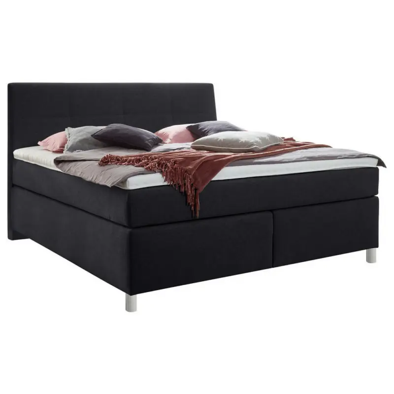 Boxspringbett 160/200 cm in Anthrazit