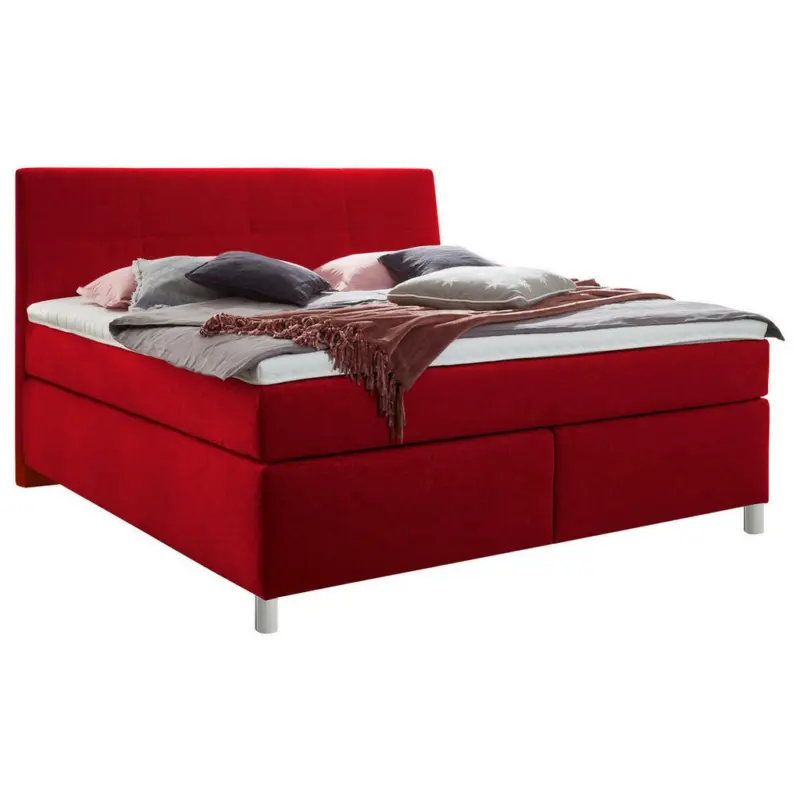 Boxspringbett 200/200 cm in Rot
