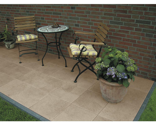 Beton Terrassenplatte iStone Luxury lachs 40 x 40 x 4 cm